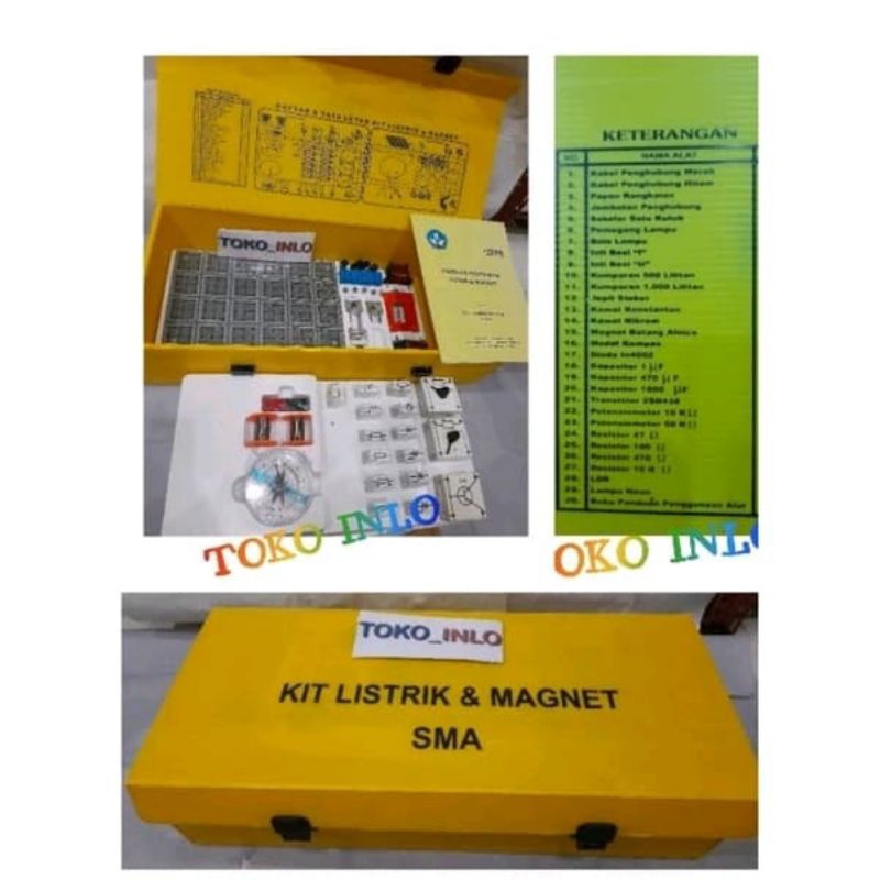 Alat peraga kit Listrik & magnet SMA/Kit Listrik&magnet SMA/Alat peraga kit listrik/kit listrik