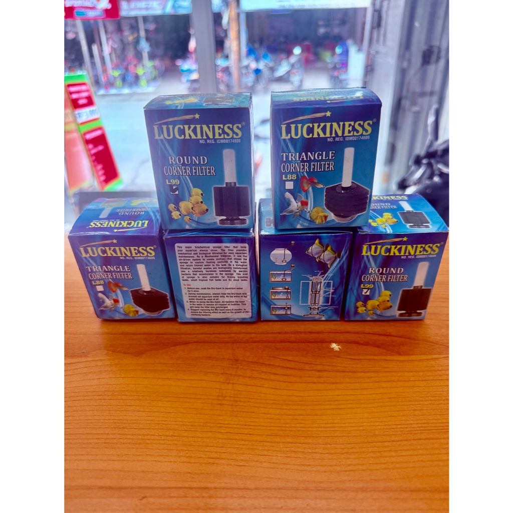 Bio Foam / Bio Sponge Filter Aquarium / BioFoam Filter Sudut / Filter Spons Sudut Bulat