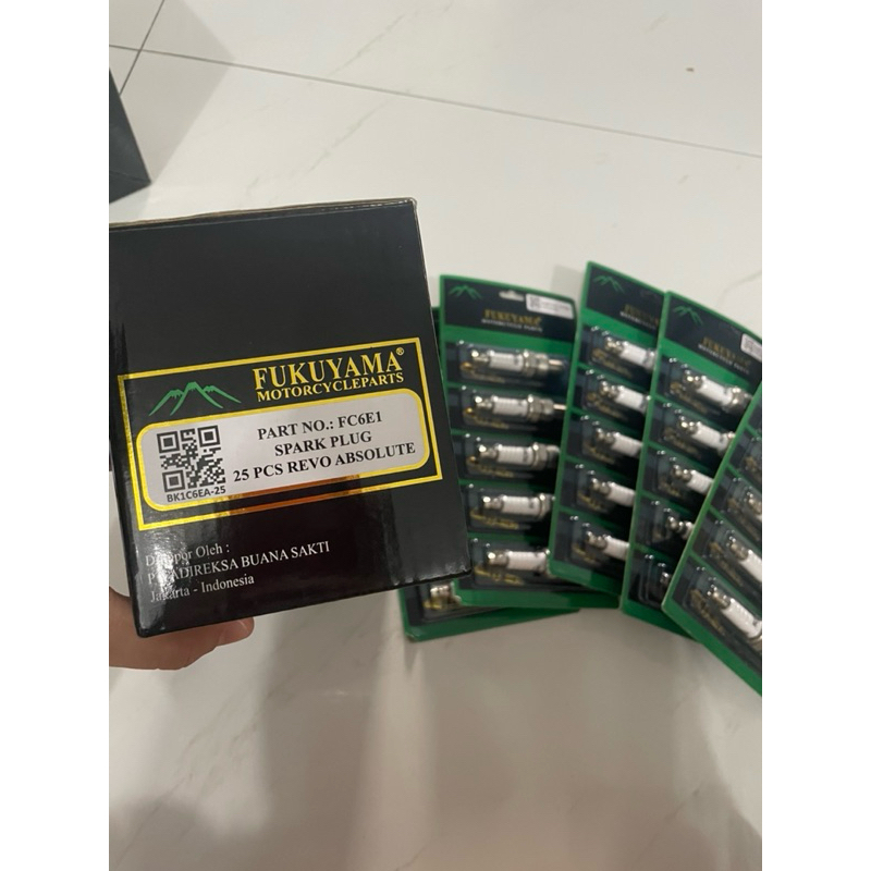 Fukuyama Busi Revo Absolute Karisma Supra X  125 / kode part FC6E1-kaki 1 ( isi 25 Psc )