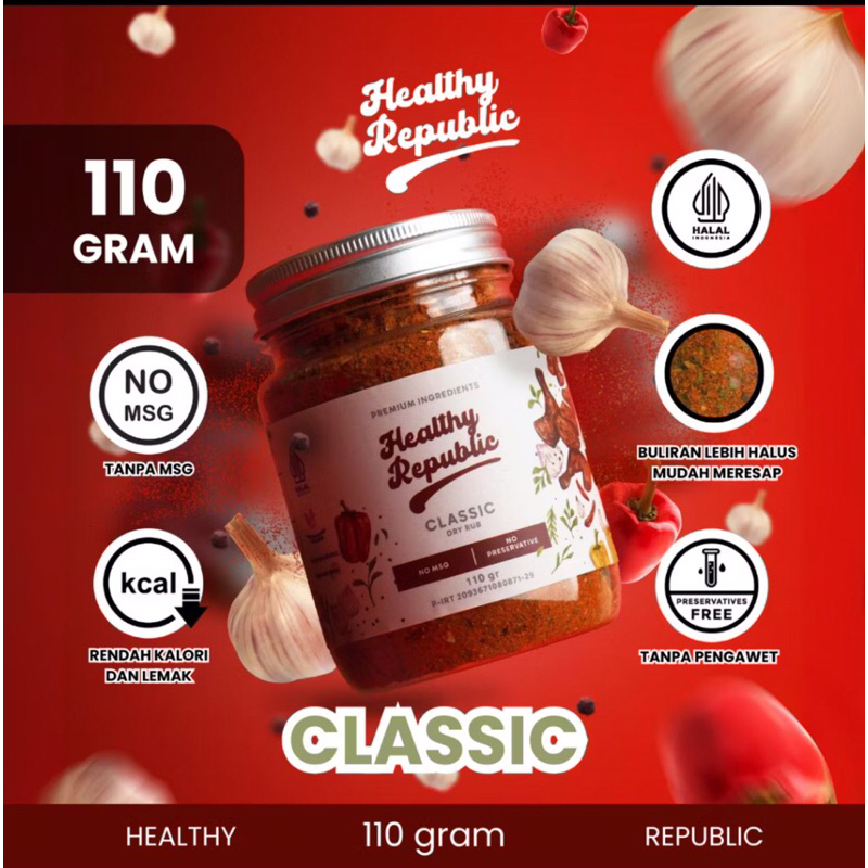 

Healthy Republic bumbu marinasi serba guna rendah kalori rendah lemak spices 120 gram