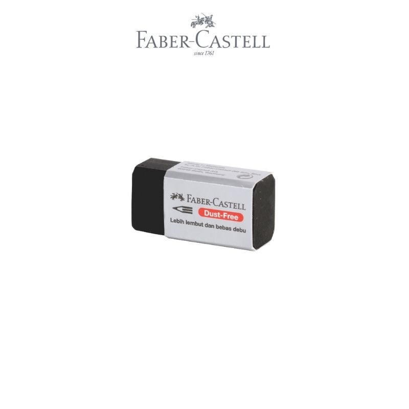Penghapus pensil hitam Faber Castell kecil
