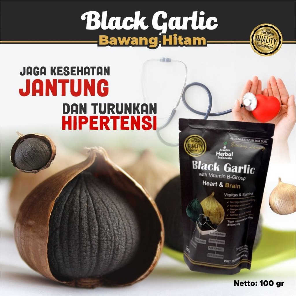 

Black Garlic Bawang Hitam Tunggal Lanang Kating 100g Asli Original