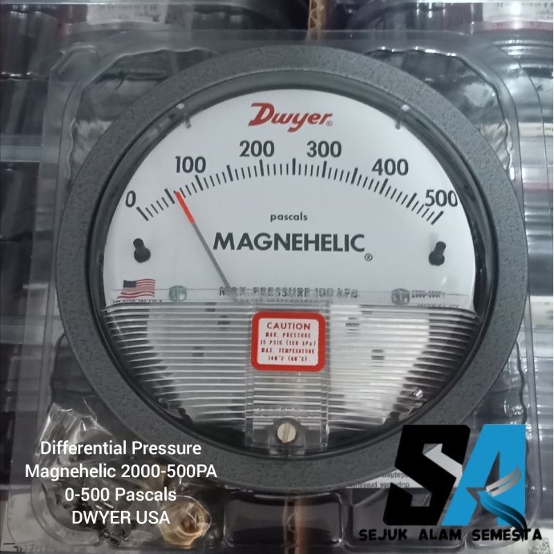 DWYER MAGNEHELIC 2000-500PA  | MAGNEHELIC 0 - 500 PASCALS DWYER USA