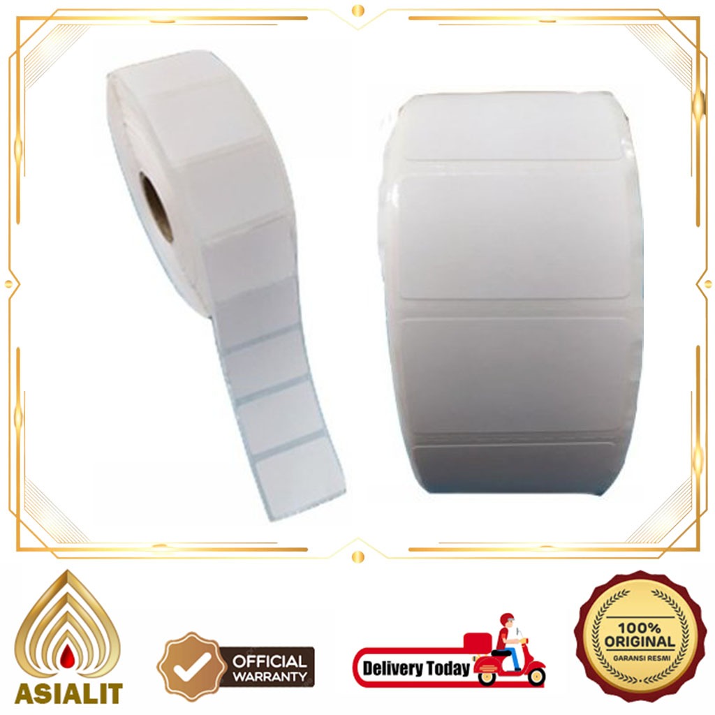 

Kertas Label Barcode Thermal Ukuran 30x20MM 30mm x 20mm 1 Line Isi 1000