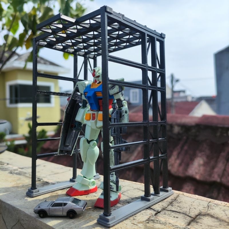 Hangar base gundam HG 1:144 - Gundam Hangar Rx78-F00 G-Dock Gundam Dock 1/144 Gundam Yokohama