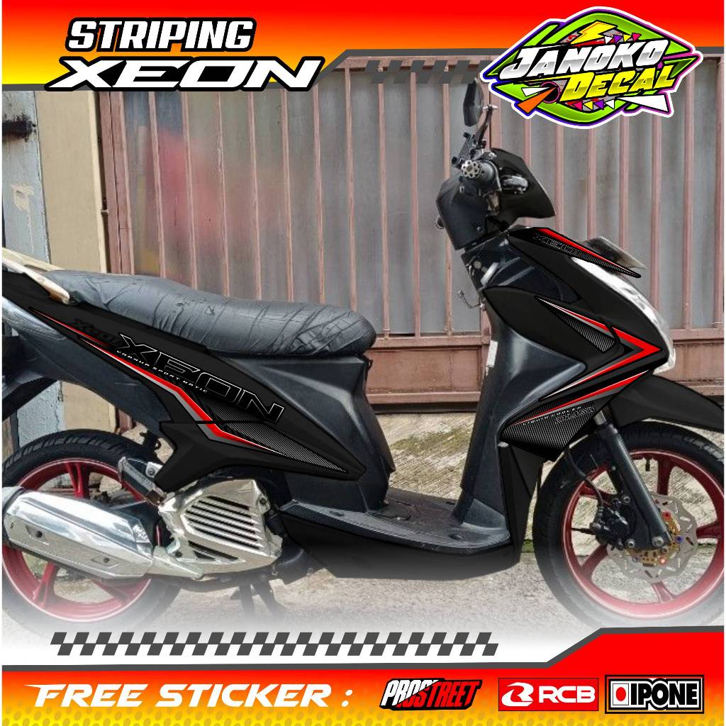 STRIPING VARIASI LIST YAMAHA XEON / STICKER VARIASI MOTOR XEON