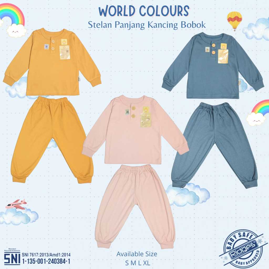 Ridges Setelan Piyama Anak Baju & Celana Panjang Big Size/STKBJW04