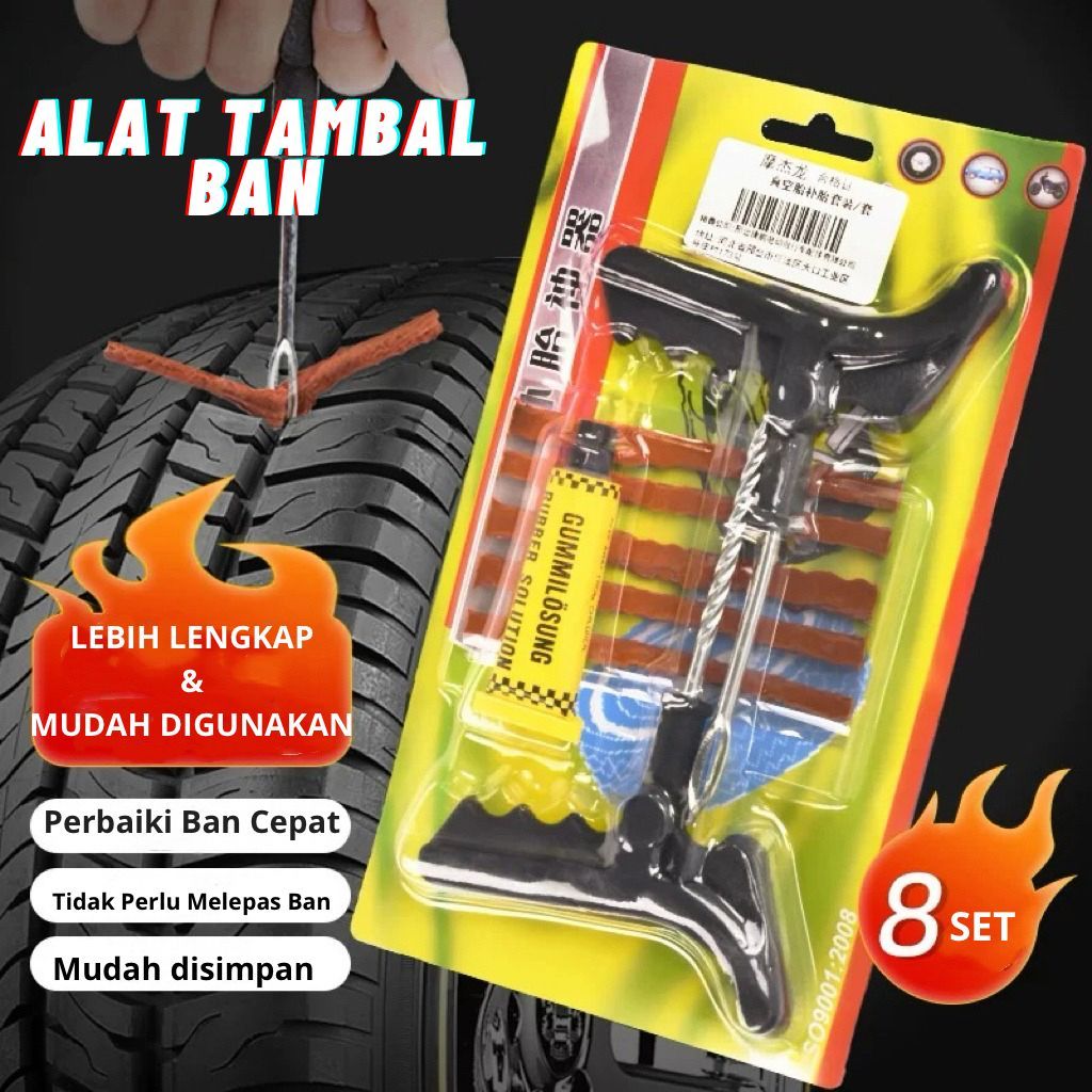 [toko snack jkt] Alat Tambal Ban Tubles Motor Sepeda Ban Bocor Plastik Termurah