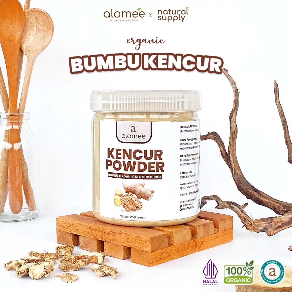 

Bumbu Bubuk KENCUR Bubuk Rempah Rimpang Murni Asli Bumbu Masak Dapur Masakan Instan Organik ALAMEE