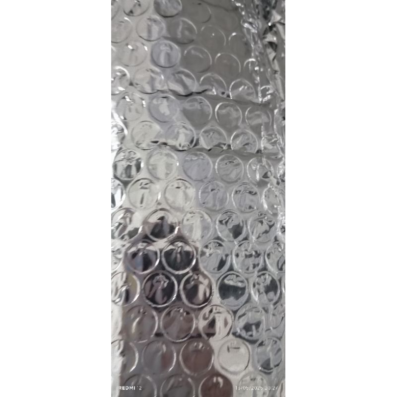 

ekstra bubble wrap alumunium foil.