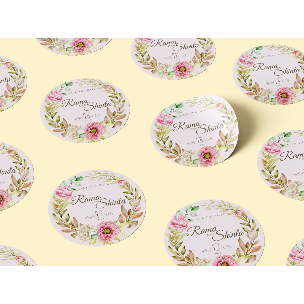 STIKER LABEL SOUVENIR PERNIKAHAN
