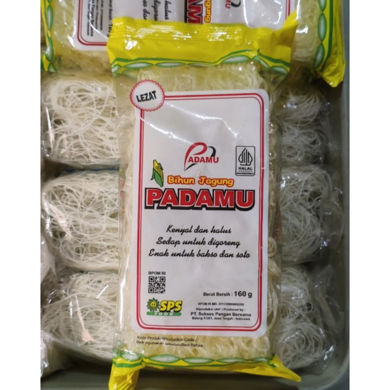 

Bihun jagung PADAMU 160 Gr Cocok untuk Baso dan Soto