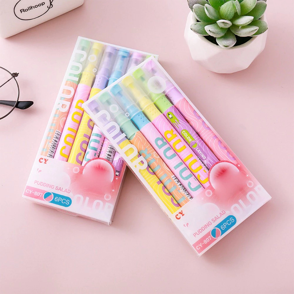 

YH HIGHLIGHTER PASTEL 2 SISI ISI 6PCS 12 WARNA / SPIDOL PENANDA TEKS SET ALAT TULIS SEKOLAH / SPIDOL PEN MARKER UJUNG 2 TIP