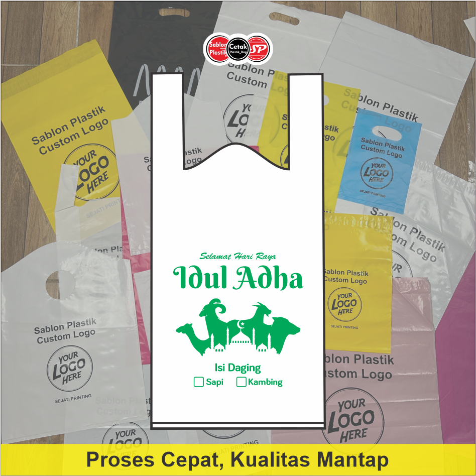 

Isi 50 pcs (20 x 40cm) Kantong Plastik Kresek Daging Qurban, Kantong Plastik Daging Qurban untuk Hari Raya Idul Adha