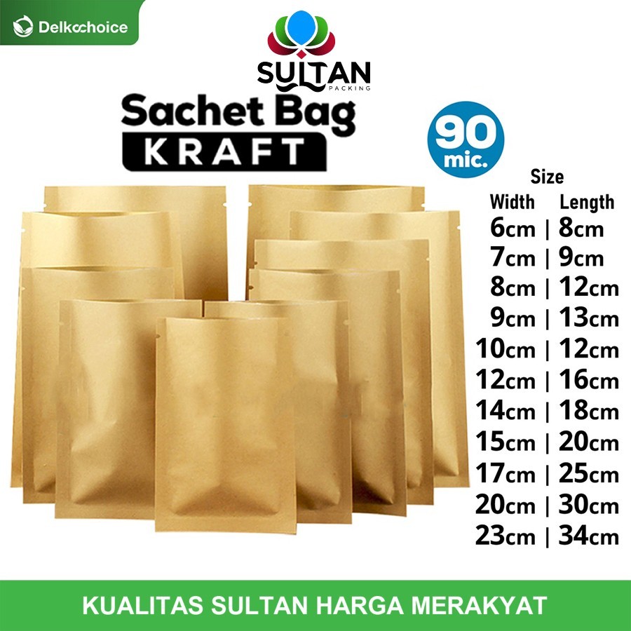 Kemasan Sachet Drip Bag Kraft Paper Craft Bungkus Saset Makanan Teh - S.Kraft