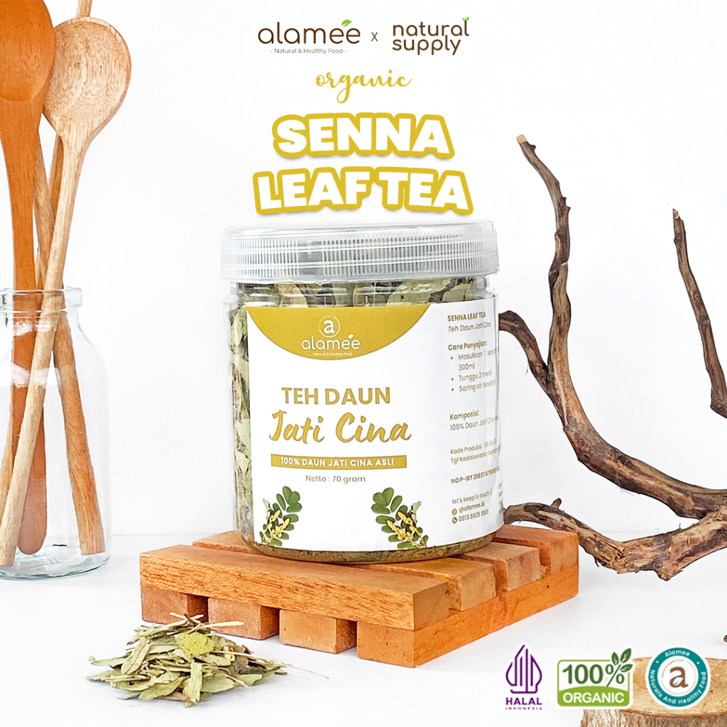 

Teh Daun Jati Cina Senna Leaf Tea Teh Herbal Alami Organik Organic 70gr