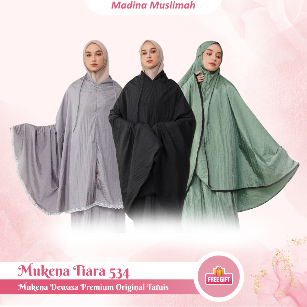 Sale Mukena Tiara 534 By Tatuis | Mukena Polos | Mukena Travel | Alat Sholat | Mukena Murah