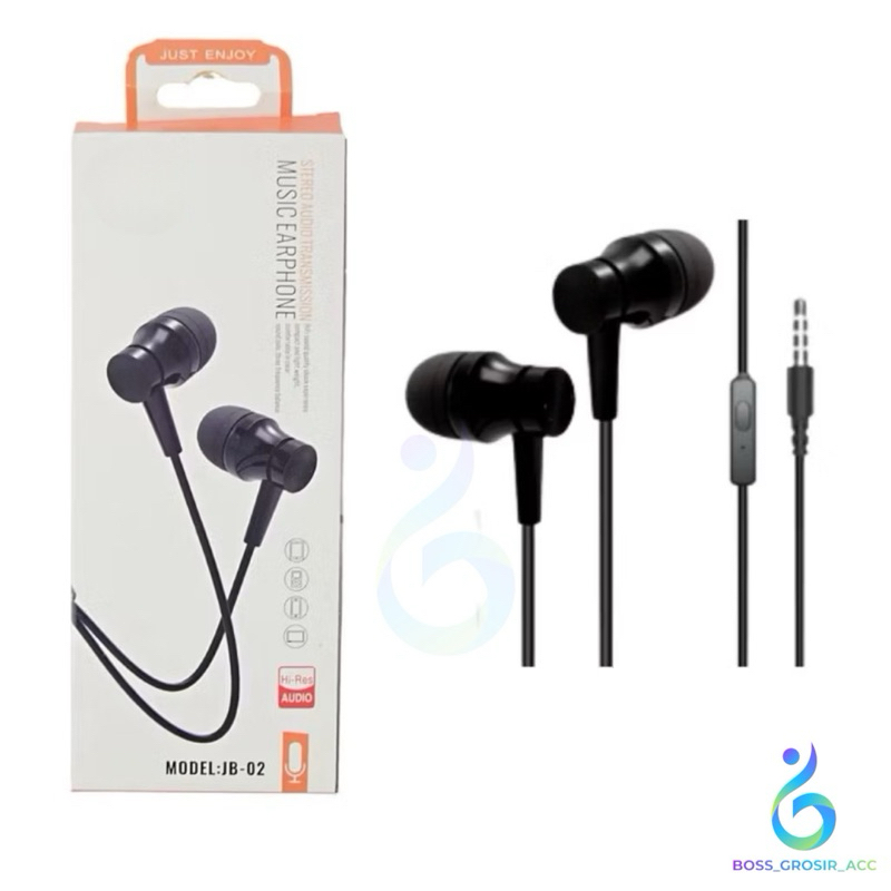 Headset JB-02 Earphone Handsfree JB02 Earphone Hansfree JB-02