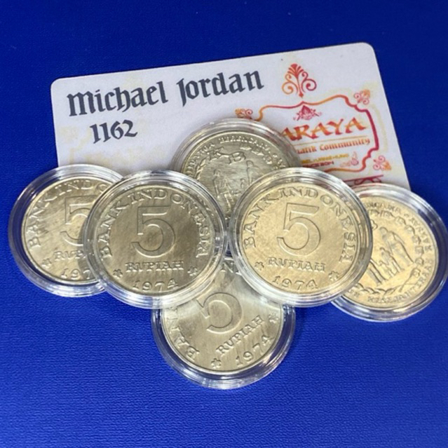 koin kuno 5 rupiah KB Besar