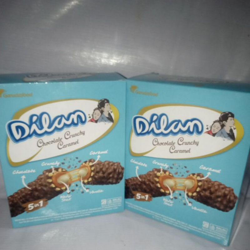 

Dilan Chocolate Crunchy Caramel box isi 12 pcs