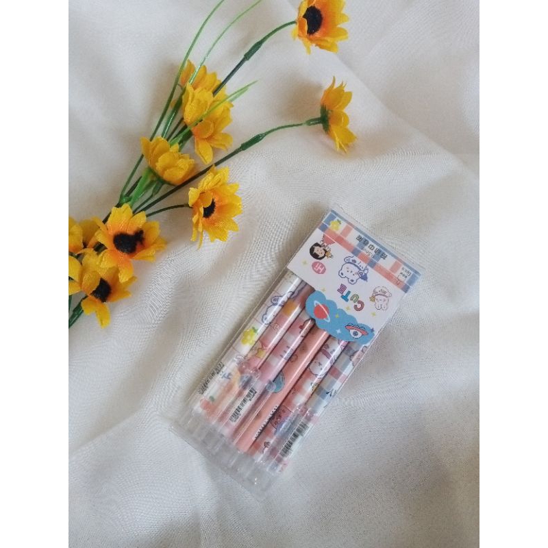 

Pen Gel Mekanik 0.5mm Motif Cartoon/ Polpen Gel Mekanik Lucu /Polpen