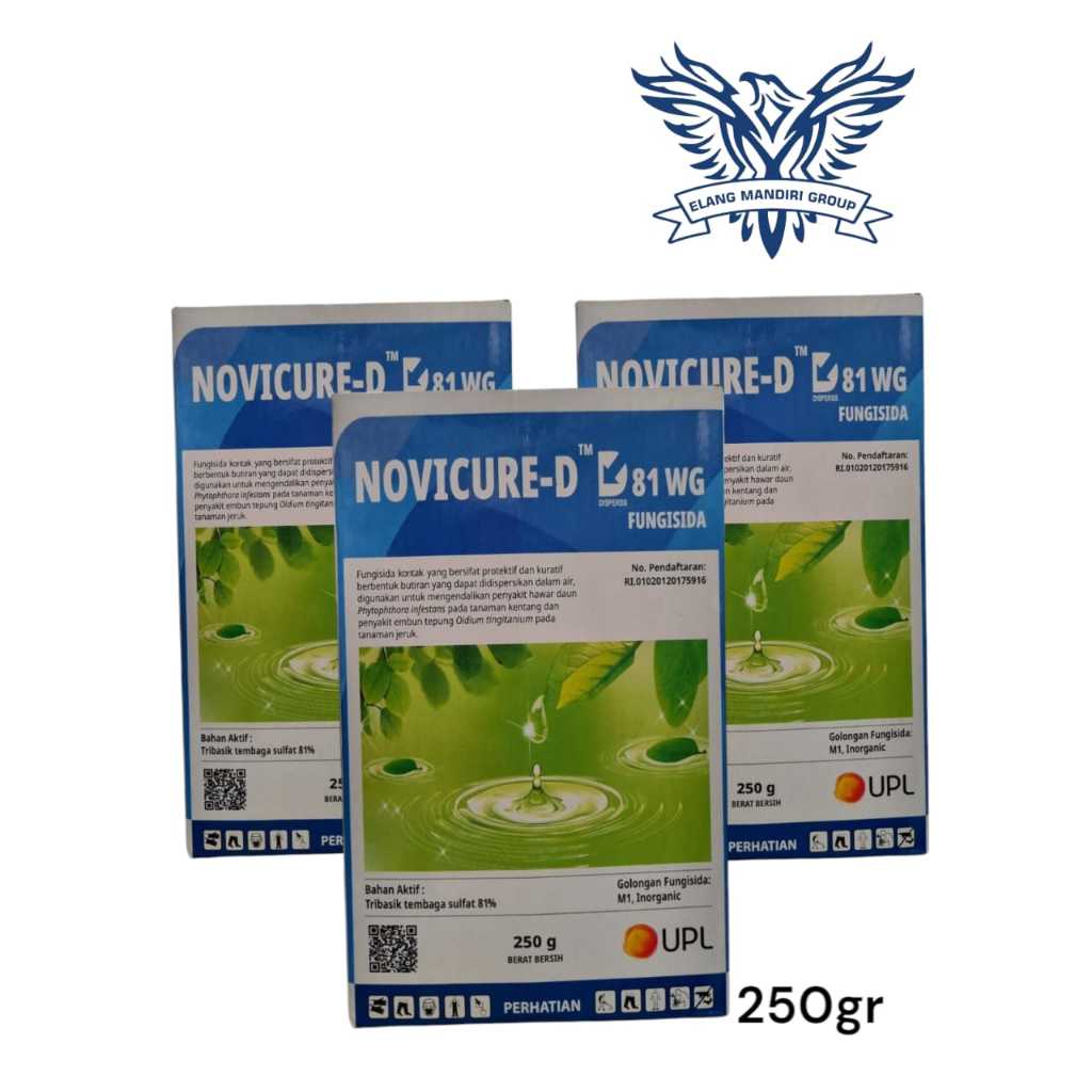 Novicure-D WG 81 250gr Tribasik Tembaga Sulfat 81% Bakterisida Fungisida UPL Nordox