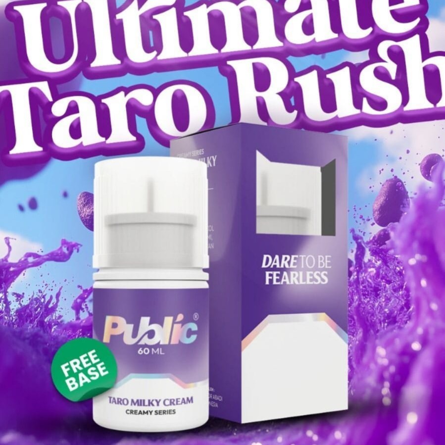 Liquid Public Taro Milky Cream 3MG/6MG 60ML Authentic