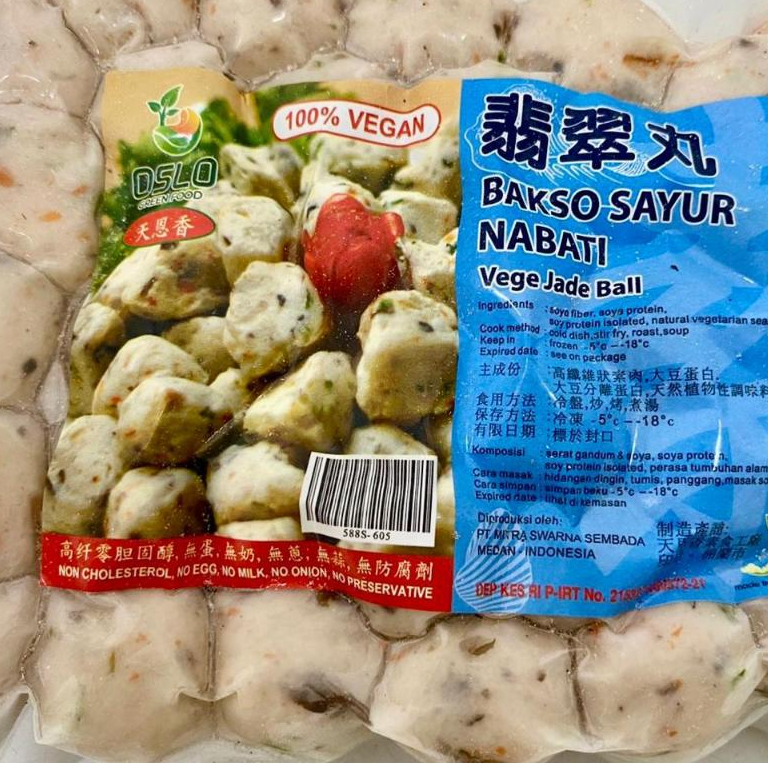 

Vegetarian Baso Sayur Nabati OSLO 250Gr