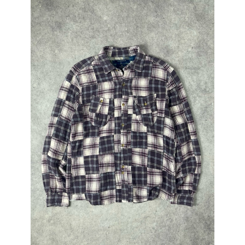 R.NEWBOLD patchwork shirt