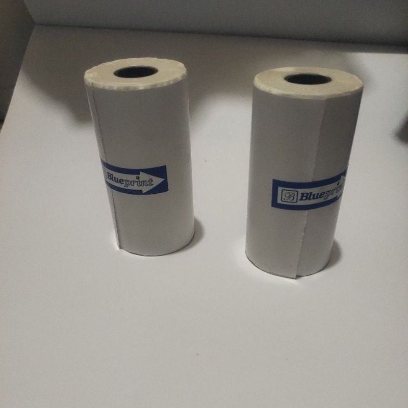 

blue print direct thermal sticker 78 continuous @ 40mm / rol