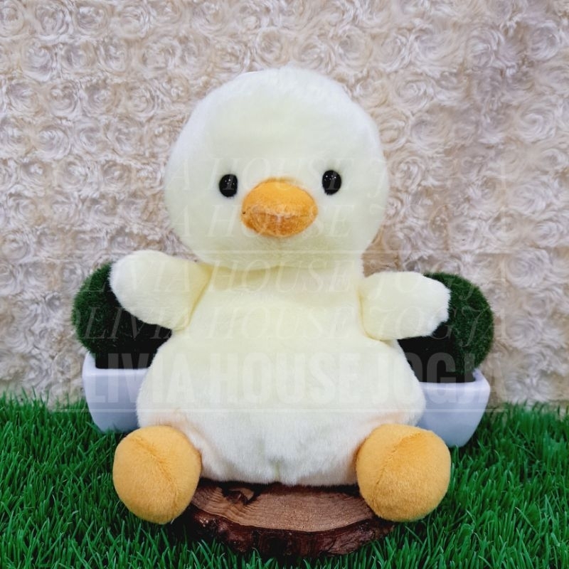 Boneka Bebek Palem Pals Kuning Boneka Duck Mini M Boneka Bebek Cute Palem Pals Mata Keras