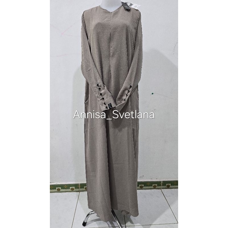 Sold Saila Abaya Beige  Mina Aljenna