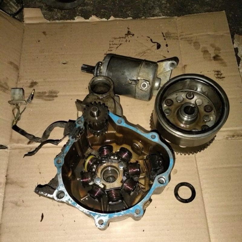 dobel stater set Megapro original copotan tinggal pasang mp Mega pro new Primus hiu starter dinamo