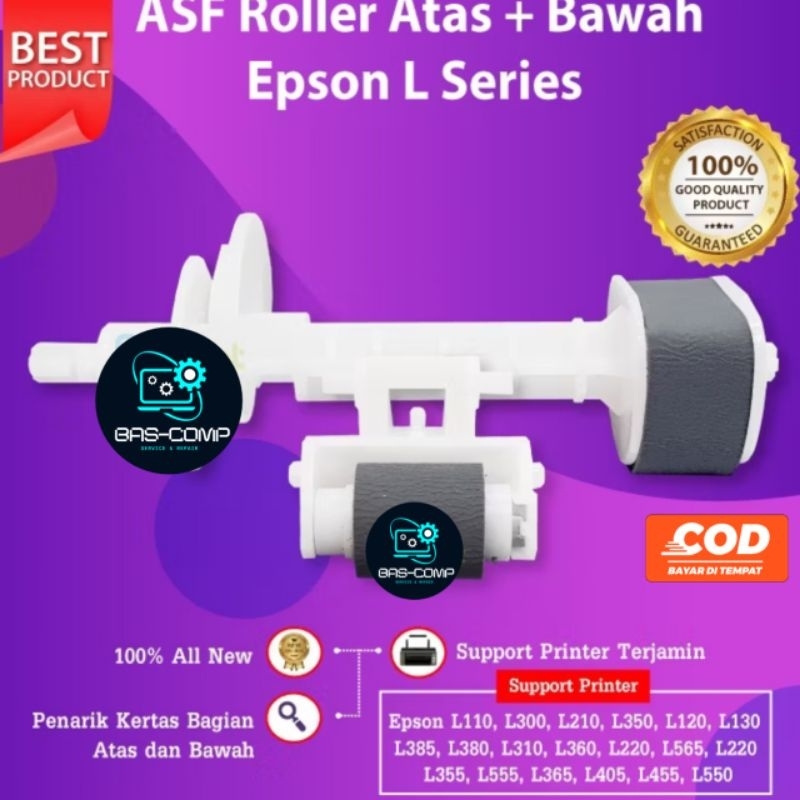 Original ASF Atas Bawah Epson L121 L120 L550 L555 L565 Roller Penarik kertas Printer L210