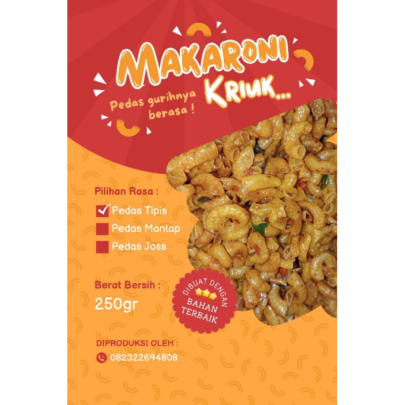 

Makaroni Kriuk pedas daun jeruk