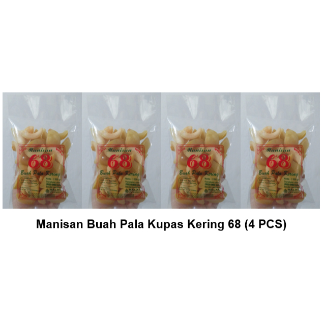 

Manisan Buah Pala Kupas Kering 68 (4 PCS)