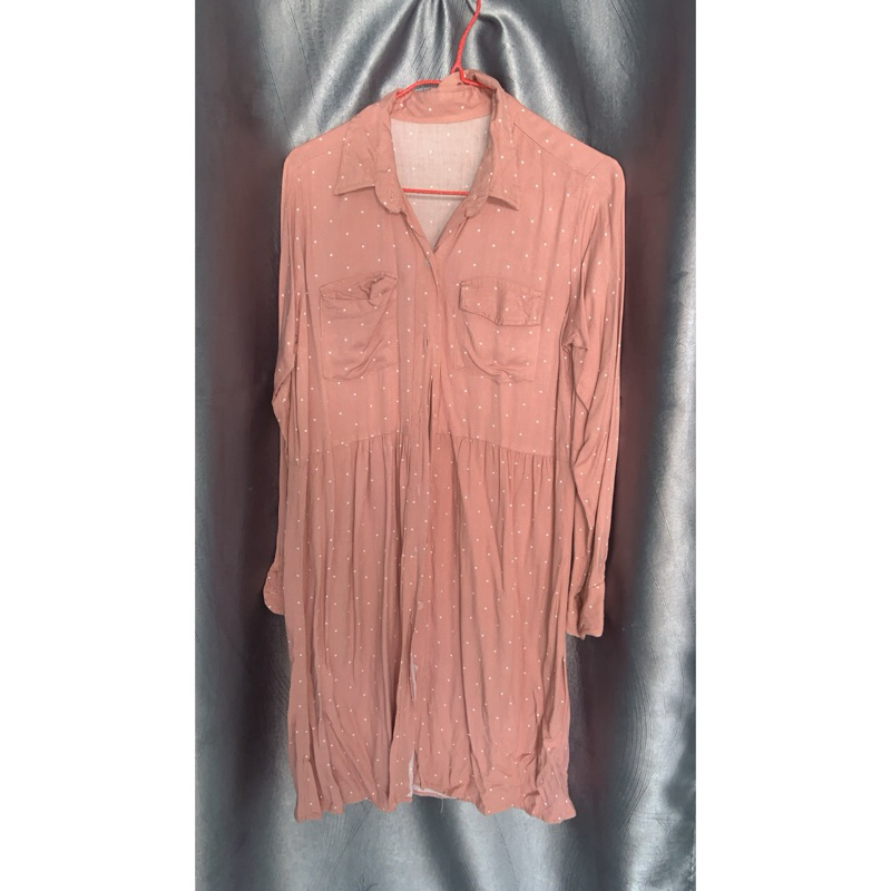 Dress Pink Motif Polkadot