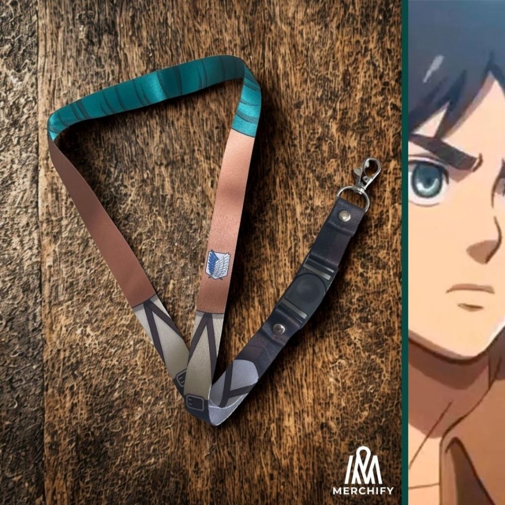

Lanyard SURVEY CORPS Attack On Titan AOT Anime Merchandise Tali ID Card (unofficial)