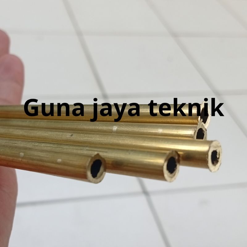 pipa kuningan diameter 10 mm x 0,8 mm x 1000 mm