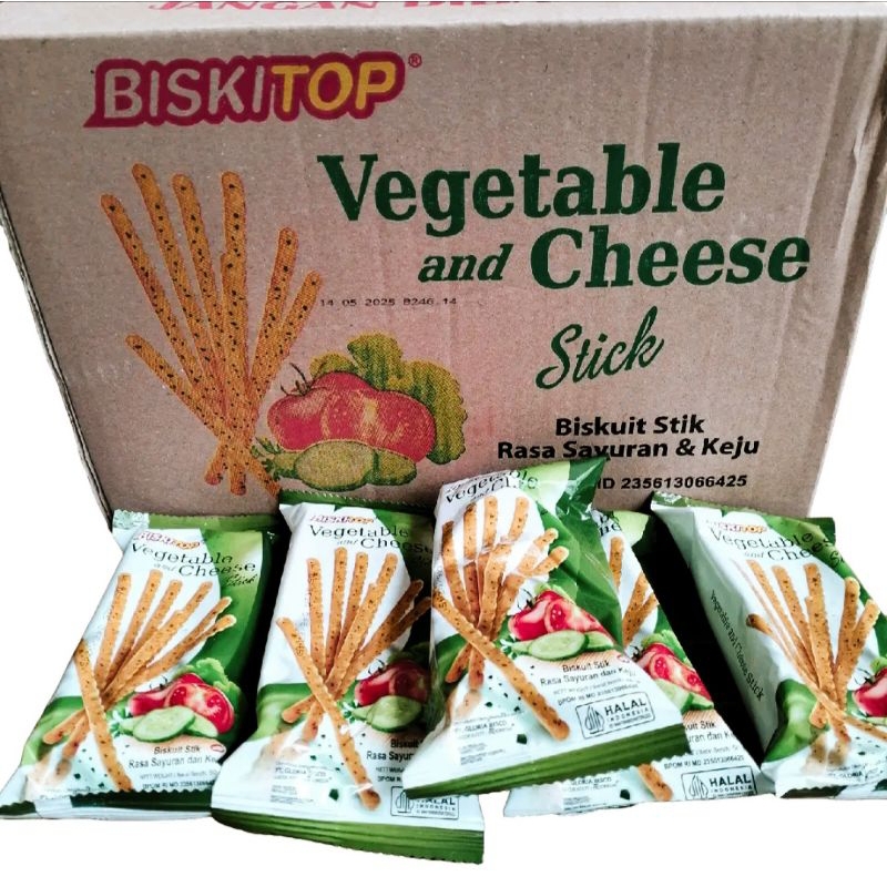 

Biskitop Vegetable Cheese and Stik 1 Dus