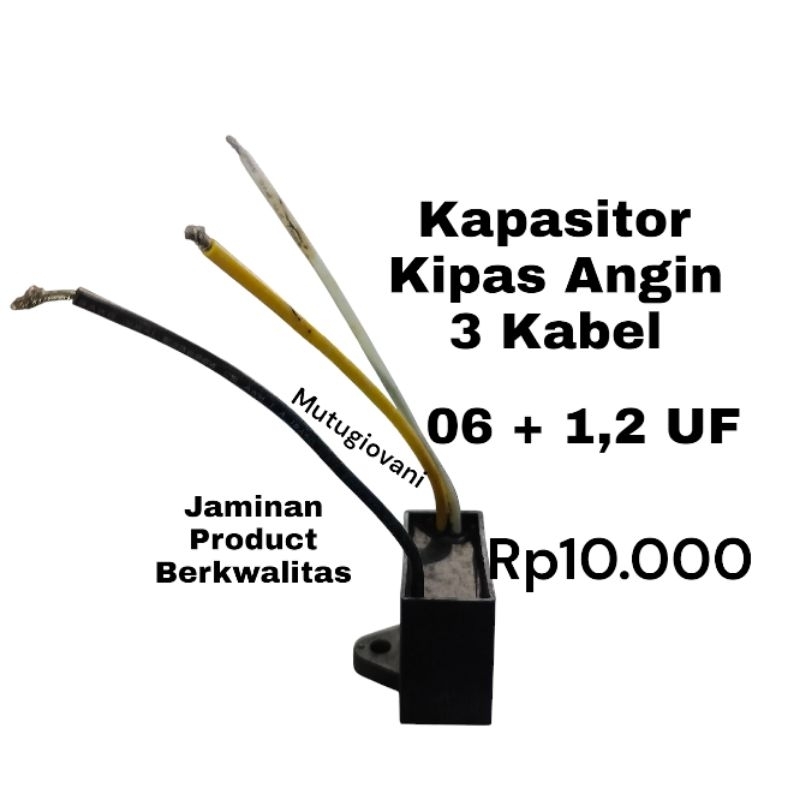 Kapasitor kipas Angin 3 kabel
