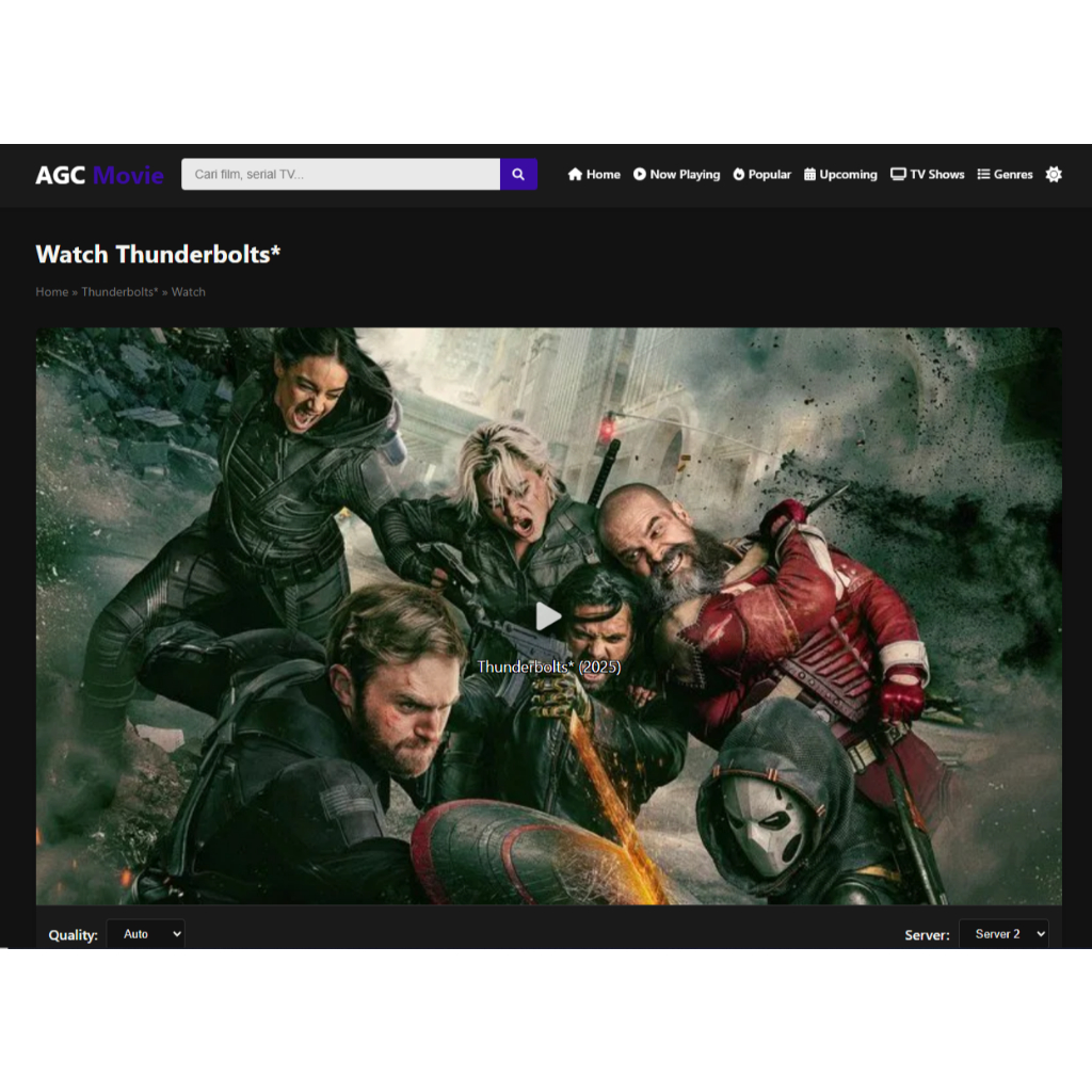 AGC Movie -  (PHP) WEBSITE MOVIE HUB STREAMING
