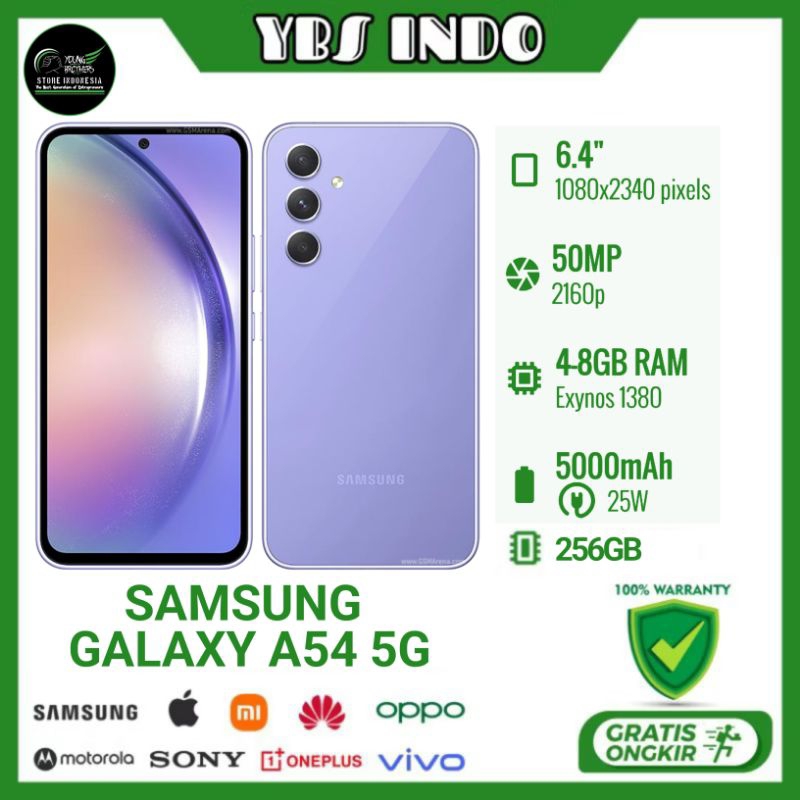 Samsung Galaxy A54 Ram 8/256Gb - Smartphone Bekas Bergaransi