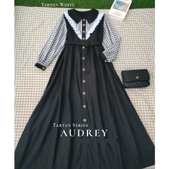 KODE I98I Dress Terbaru Termurah  AUDREY VINTAGE  Dress Remaja Dewasa Kekinian Korean Style  Busui F