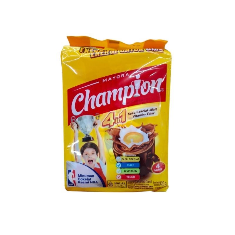 

Energen Champion Minuman Serbuk Cokelat Bag 4 x 35 g