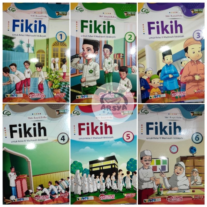 Buku Fikih SD MI Kelas 1 2 3 4 5 6 Kurikulum Merdeka Terbaru || Aqila Tiga Serangkai