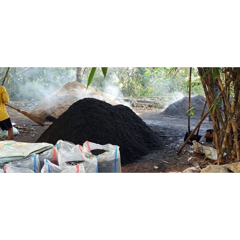 Arang sekam/Sekam bakar