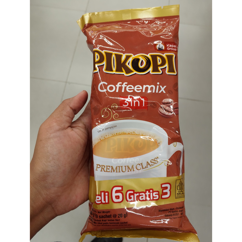 

Pikopi Kopi Mix 3 In 1 Kopi Mantap Per Renceng Isi 9 Biji By Kopi Kapal Api