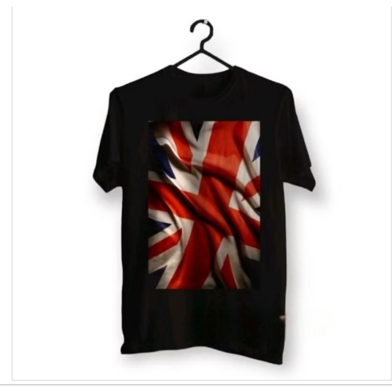 Kaos Murah Fashion Pria Desain Bendera Inggris Terlaris / KAOS DISTRO OUTDOOR INGGRIS