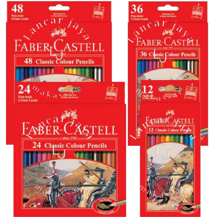 

Pensil Warna 12 24 36 48 FABER CASTELL Classic Colour Pencils KODE Z5K4